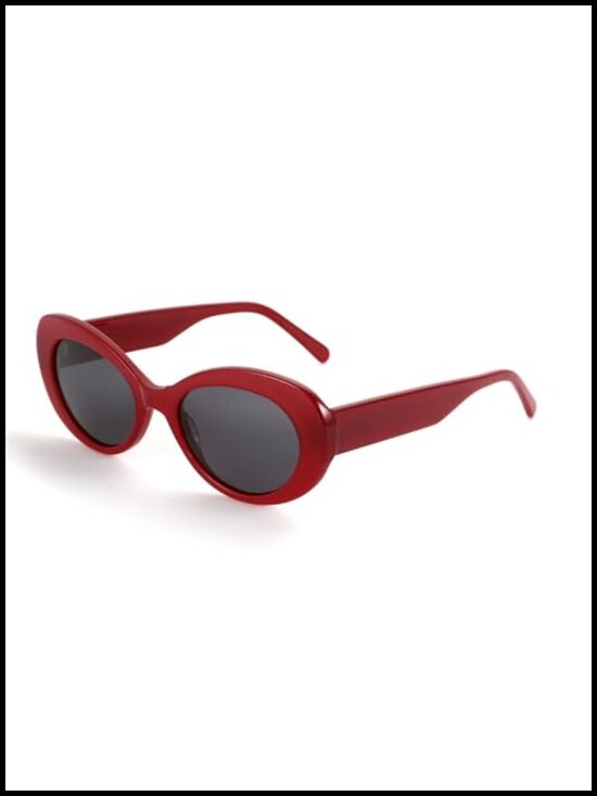 Polarized Oval Sunglasses with UV400 Protection Acetate Frame main image 5